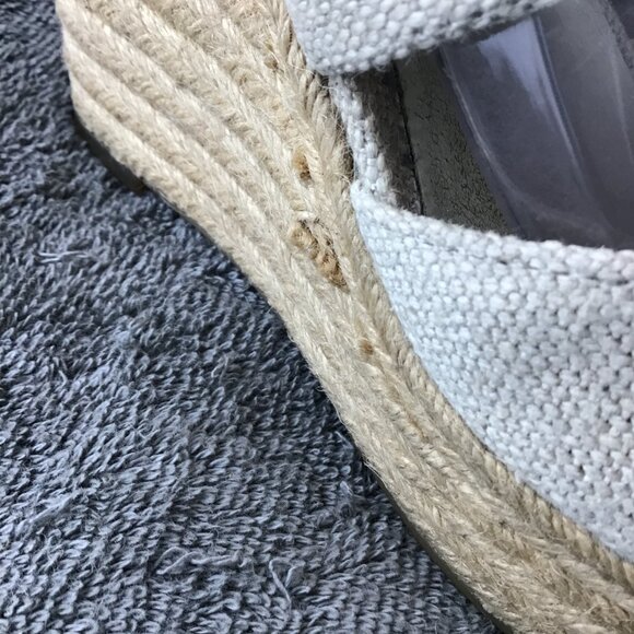 Michael Kors Damita Beige Wedge Sandals Sz 8 - Picture 11 of 14